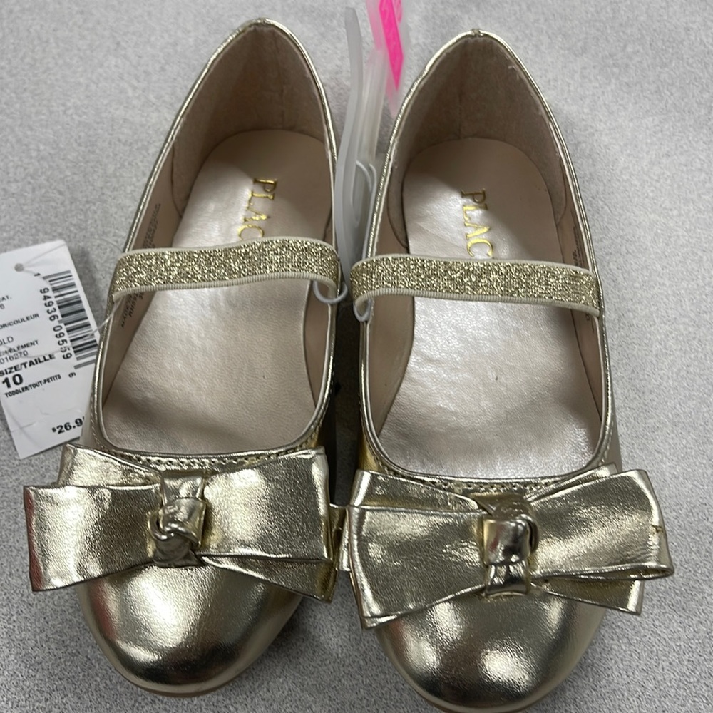 The Children’ Place Gold Size 10 Girl Toddler Shoe